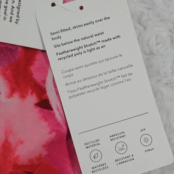 Athleta printed run with it 3.5 in short women's XL Pink Purple Painted Energy C - Picture 3 of 12